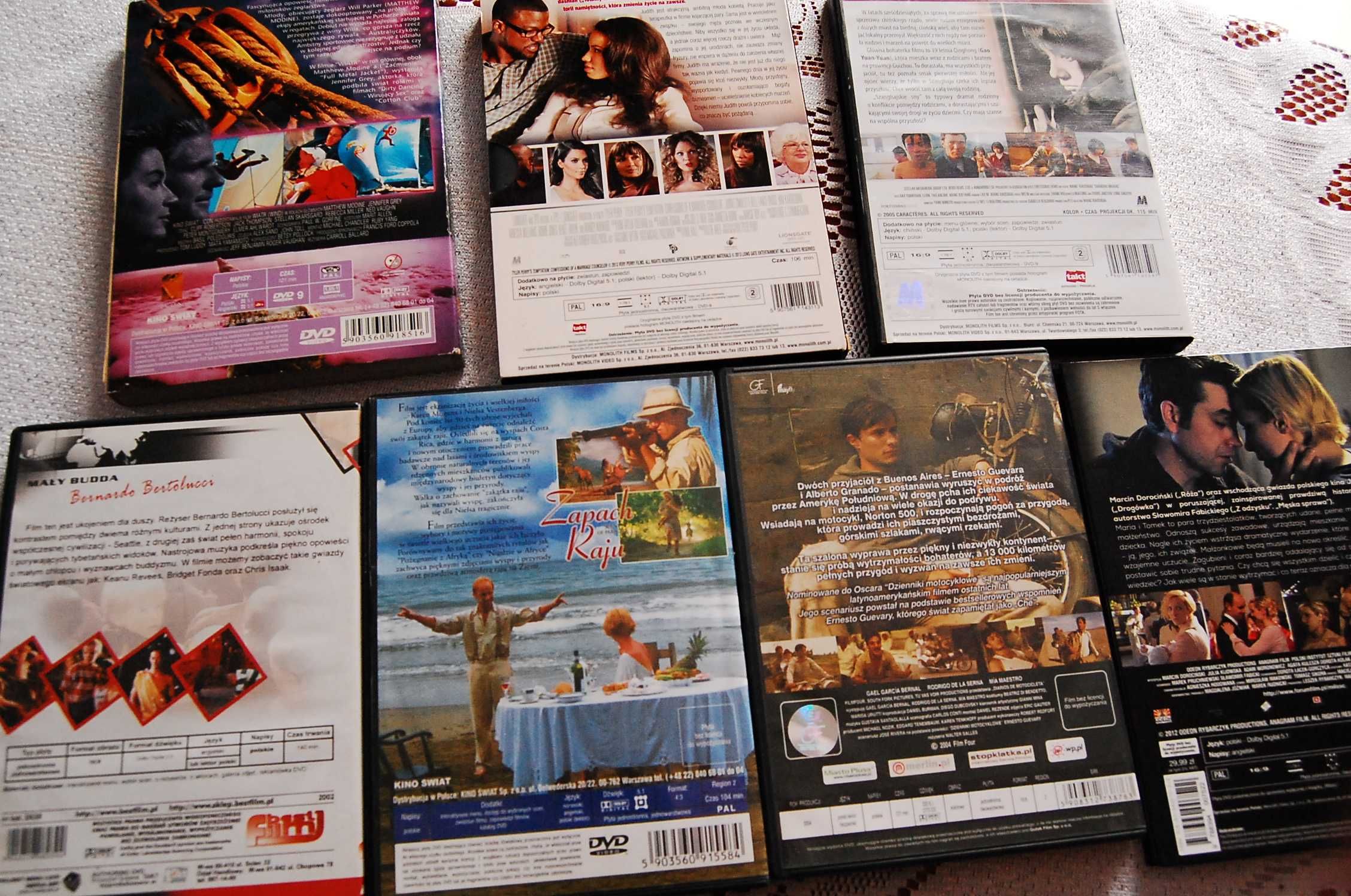 Kino ambitne, niezależne i dramaty.DVD 7. Filmy.