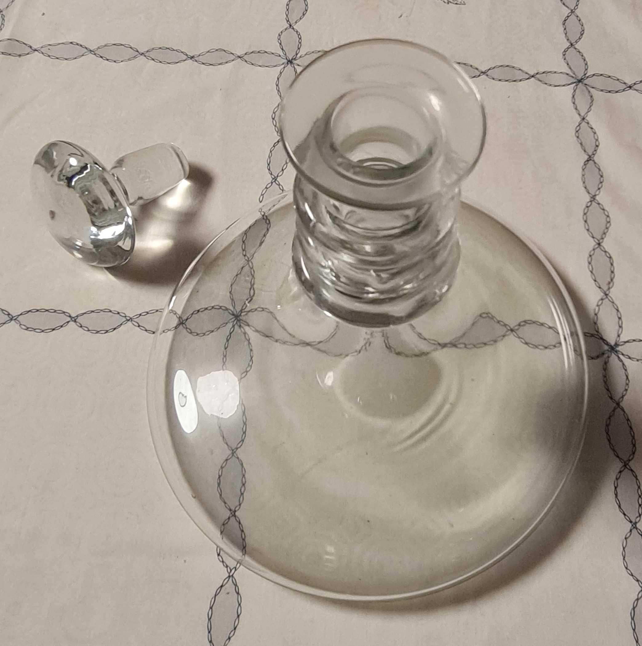 Garrafa decanter de vidro com tampa para vinho ou licor