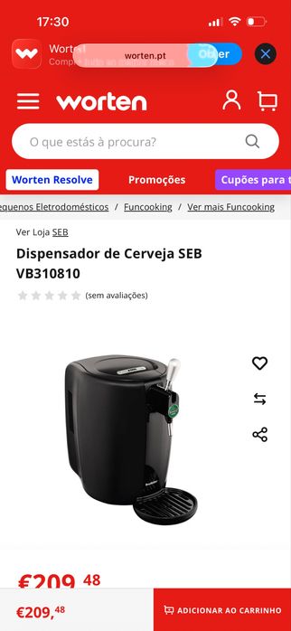 Torneira de Cerveja SEB VB310810