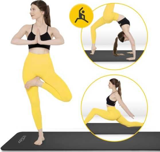 Mata do ćwiczeń 180×60 NBR 4FIZJO Jogi Pilates Aerobiku Cardio 1cm