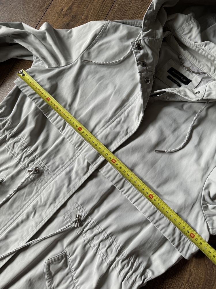 Massimo Dutti kurtka parka szara rozmiar L jesień/wiosna