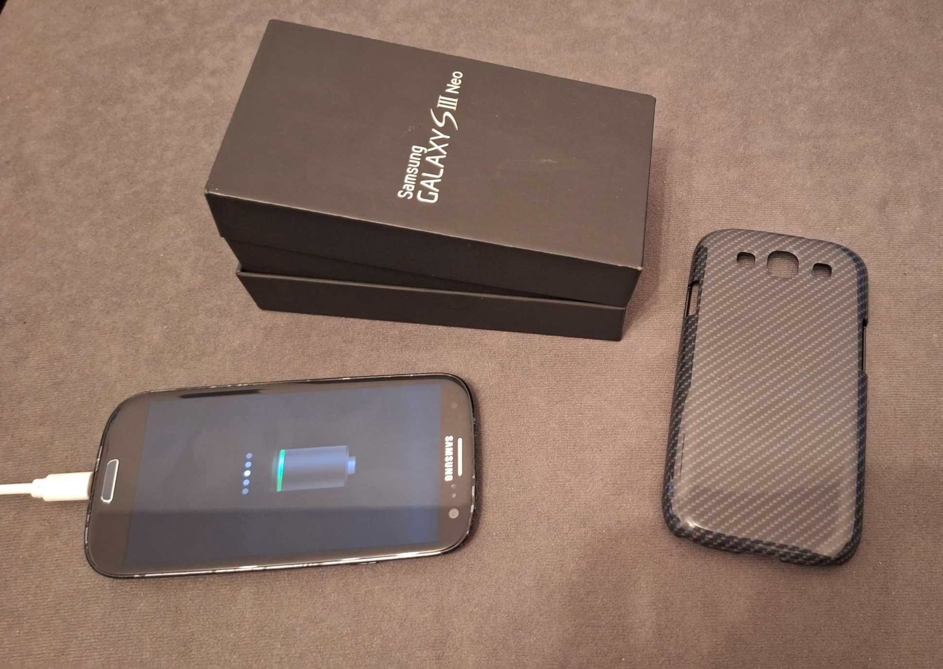 Smartfon Samsung Galaxy S3 Neo S 3 zestaw papiery stan bdb