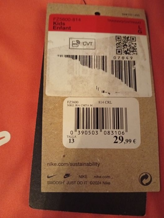 T-shirt running Nike vário tamanho