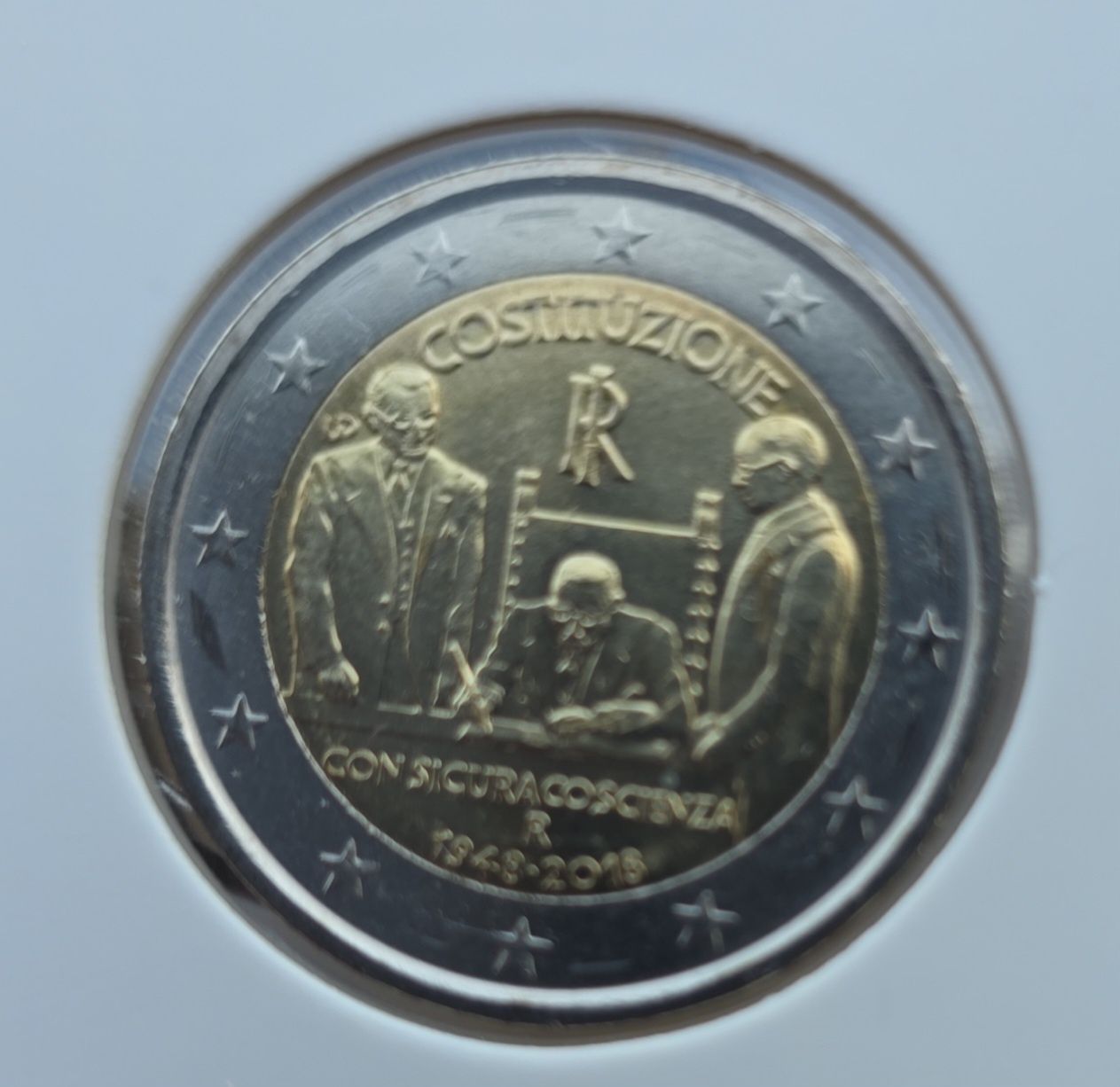 2 eur Itália 2018 constituição unc