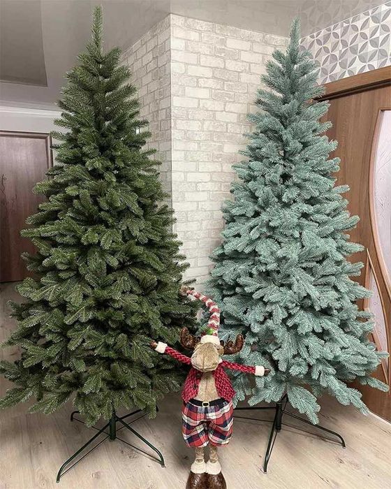 Лита пишна ялинка Ковалівська зелена блакитна Ель литая Елка