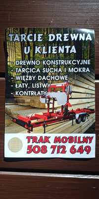 trak mobilny taśmowy tarcie