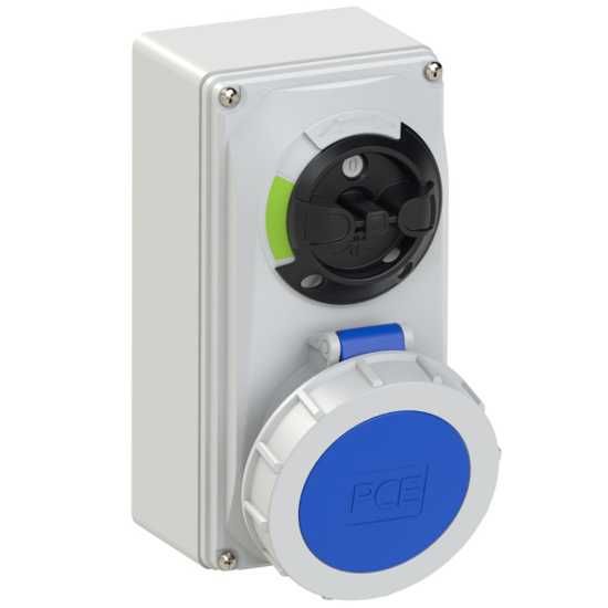 Tomada Carregamento Eletricos c Interruptor de Corte - IP67 32A