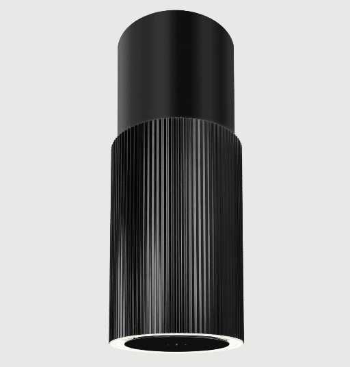 Okap wyspowy Ciarko Design Monogram W - Czarny Black