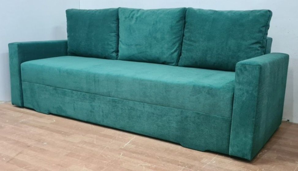 Nowa sofa sprężyny automat sztruks welur plusz kanapa wersalka