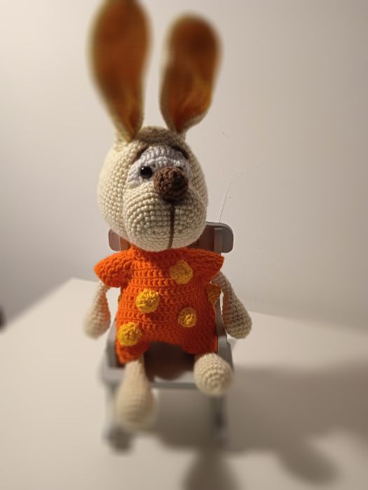 Królik/amigurumi/handmade/ręcznie robiony/maskotka