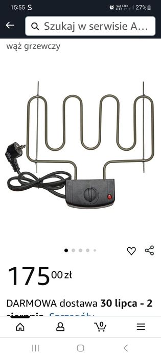 Spirala Grzewcza do Wędzarni