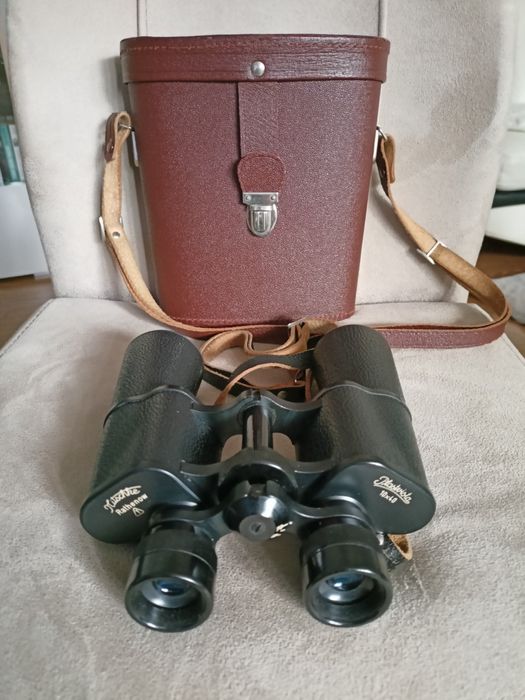 Niemiecka lornetka Nitschke Rathenow Plastvista 10x40 w etui pokrowcu