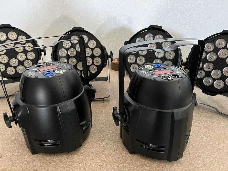Par LED RGBWA + UV DMX 18x18W