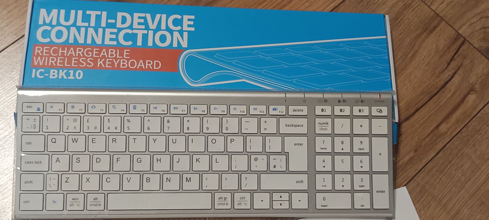 Klawiatura iClever IC-BK10 bezprzewodowa klawiatura bluetooth QWERTY