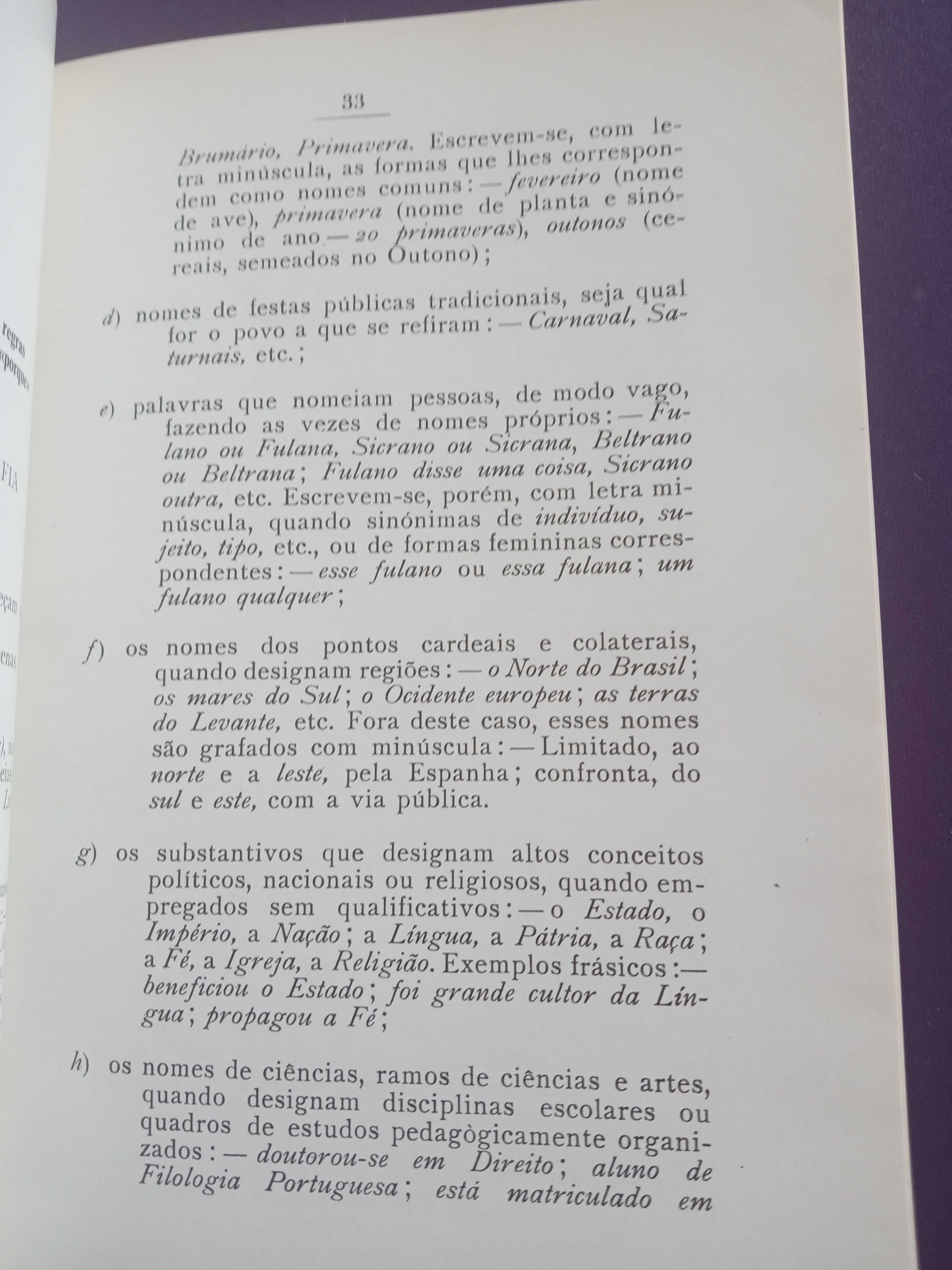 Gramática da Língua Pátria 22 edição Pires de Castro anos 60/70