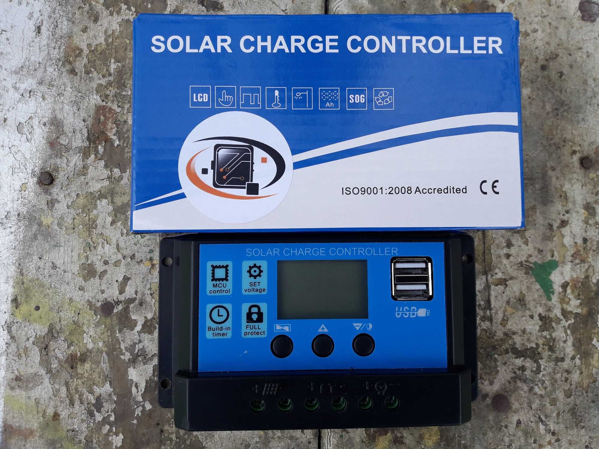 Regulator ładowania solarny 12V 24V  30A