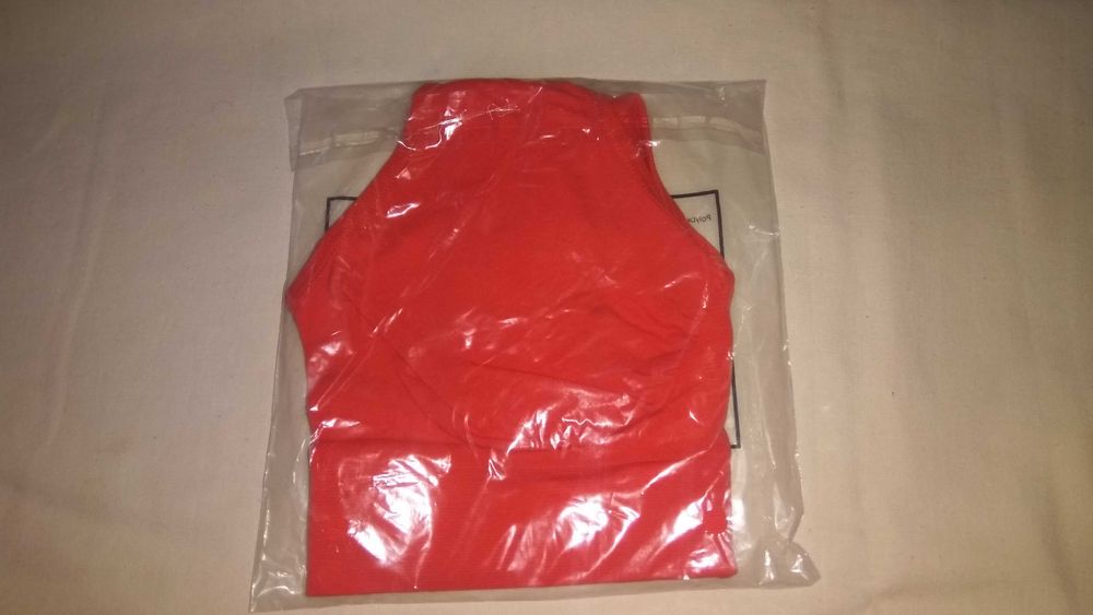 Бюстгальтер класичний безшовний Топ однотонний спортивний Червоний