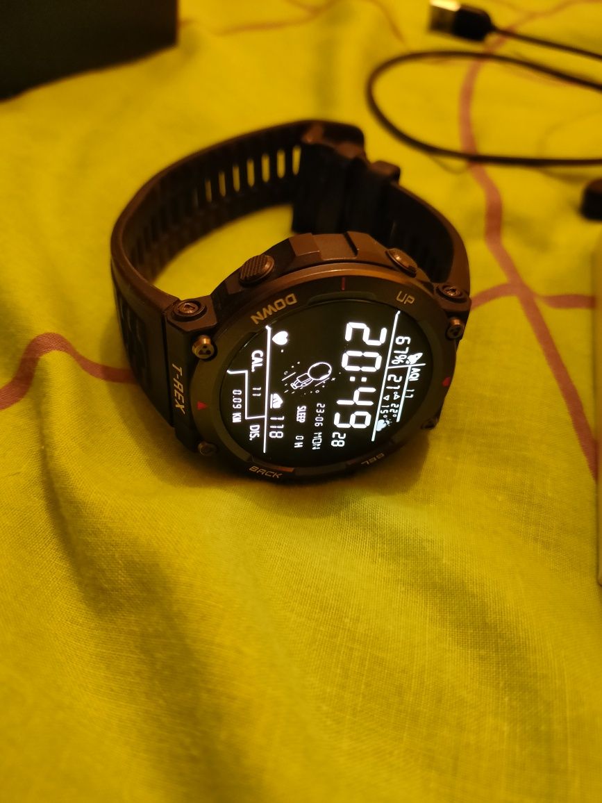 Amazfit T-REX 2 Ember Black смарт годинник часы