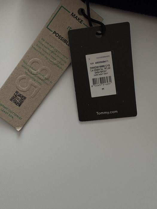 Granatowy golf Tommy Jeans M z wadą