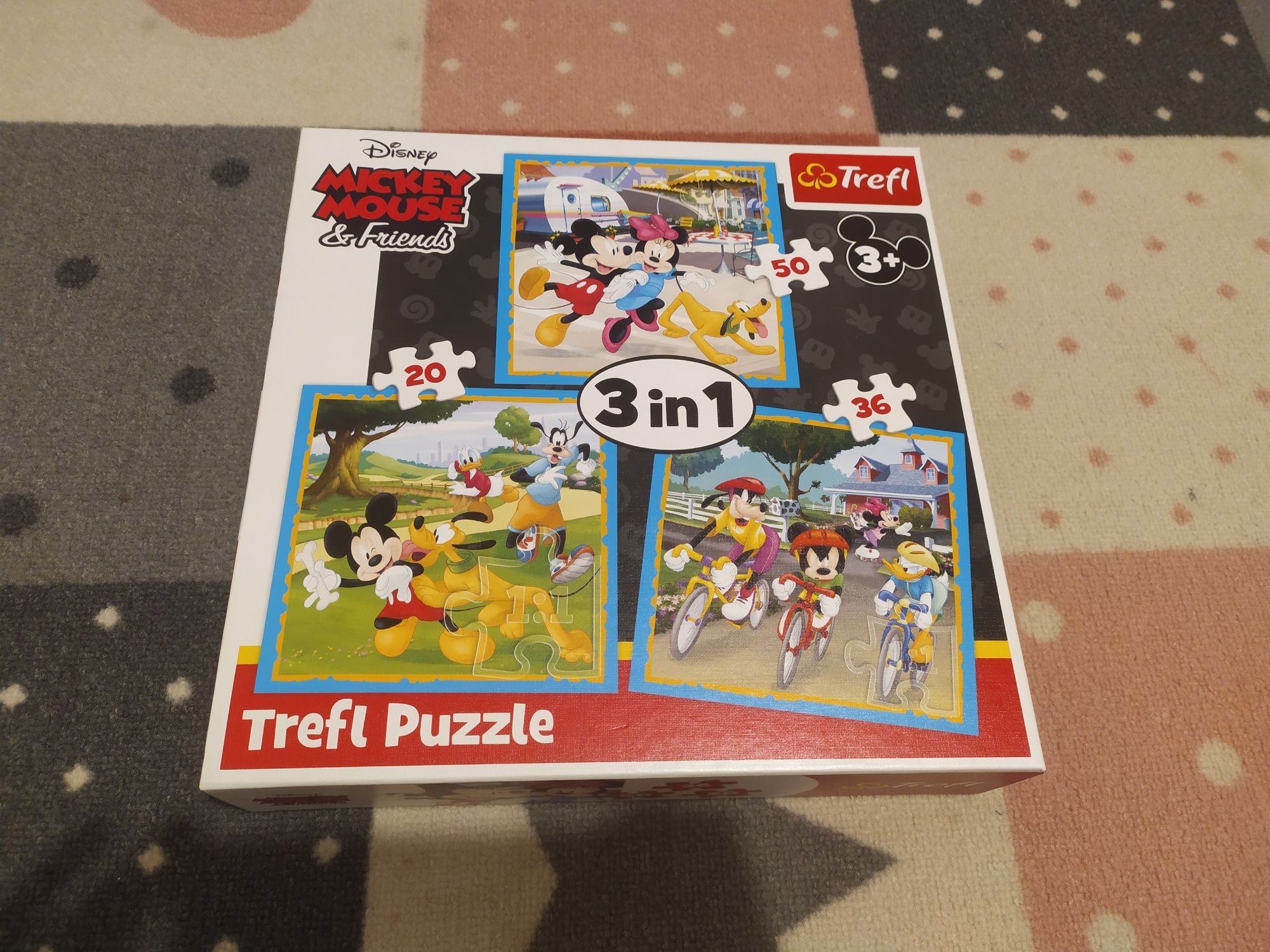 Puzzle 3w1 Myszka Miki