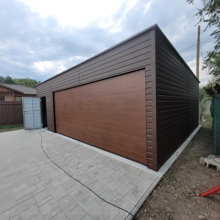 Garaż Blaszany 8x6, Brama Segmentowa 5x2,1 Producent