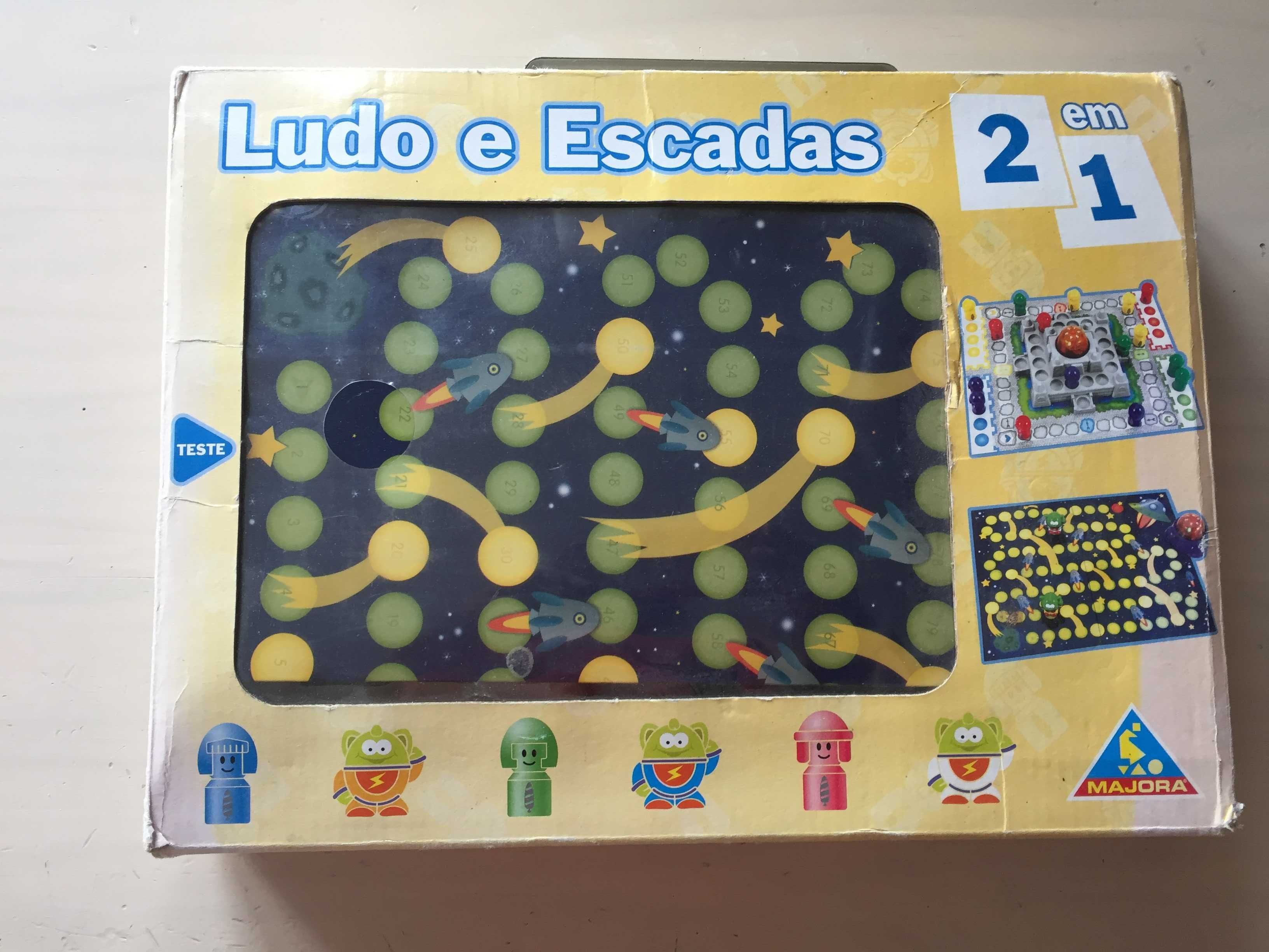 Jogo Ludo e Escadas (2 em 1) da Majora +3 anos - 2 a 4 jogadores