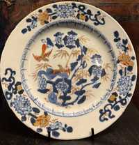 Prato de companhia das Índias, porcelana chinesa. China