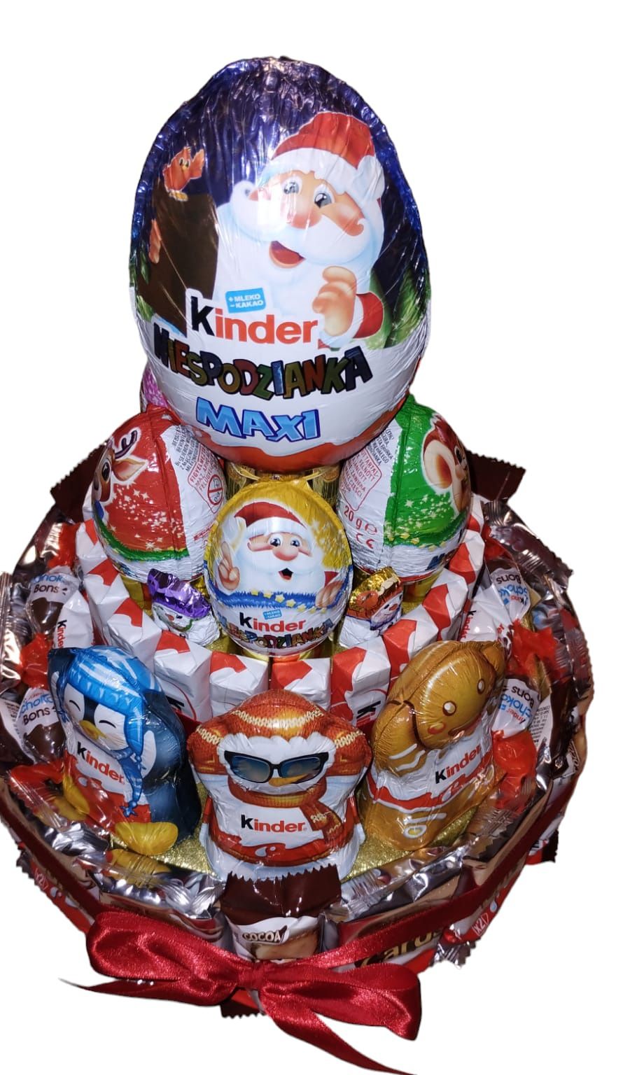 Torcik Kinder z jajkiem maxi Mikołaj