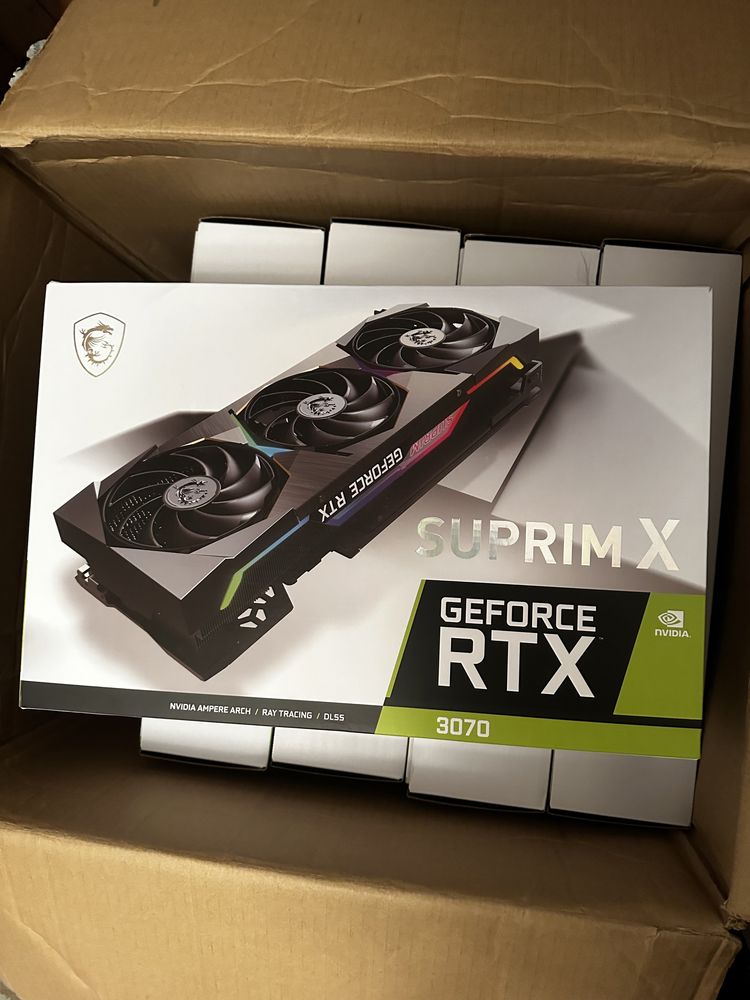 Nowa MSI GeForce RTX 3070 Suprim X 8 GB, komputer, karta graficzna!