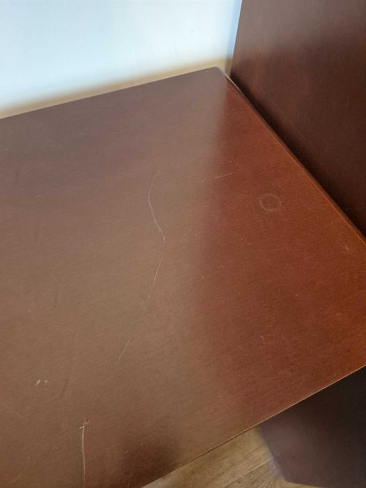 Meble drewniane komoda, szafa duza i biblioteczka