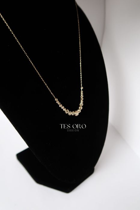 Złoty Łańcuszek z Kulkami | Próba Złota 585