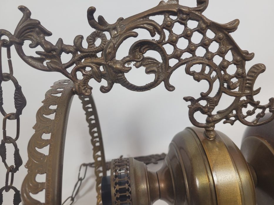 Żyrandol lampa wisząca mosiężna