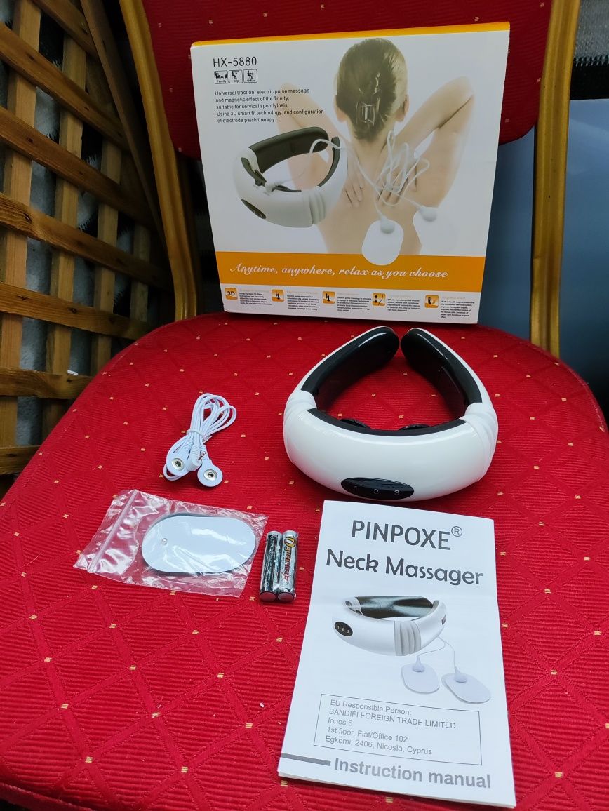 Masażer szyji szyi Elektomasażer urządzenie do masażu na baterie