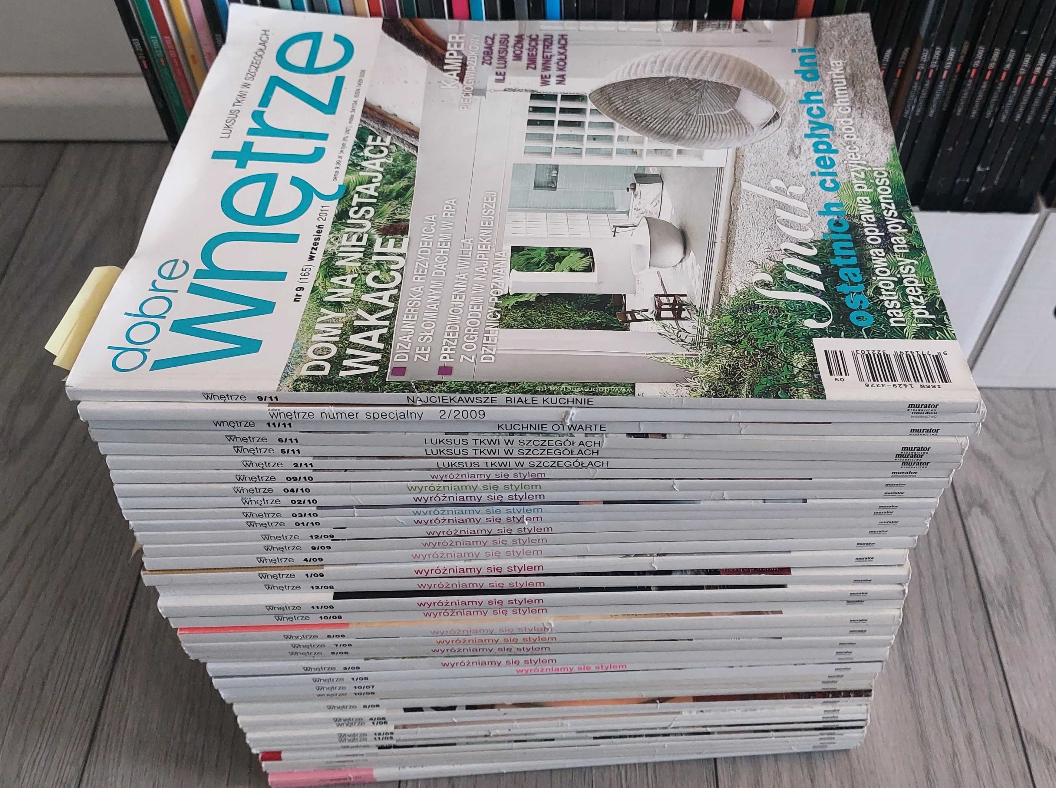 Dobre wnętrze - miesięcznik - numery z lat od 2004 do 2011