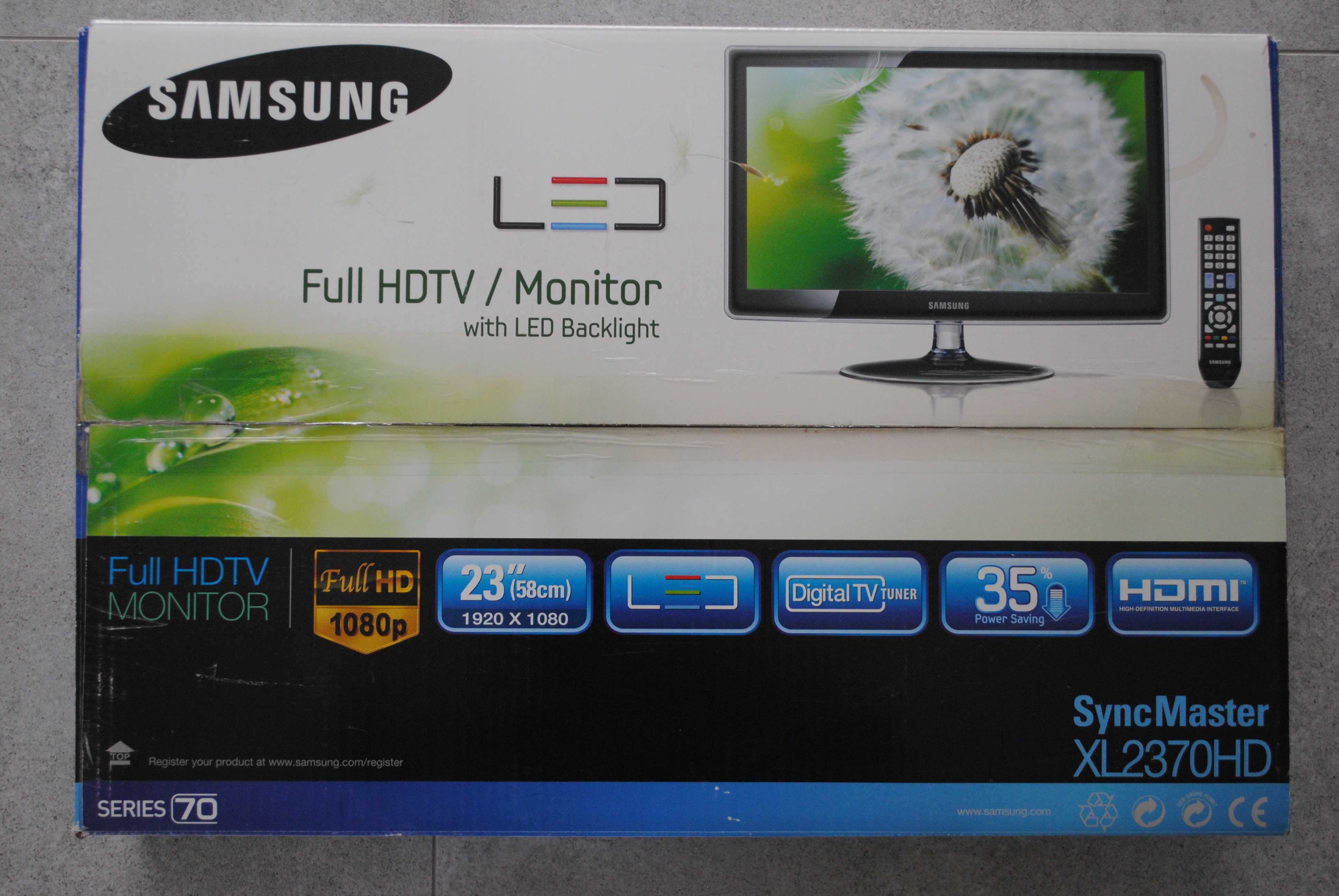 Monitor z tunerem TV Samsung SyncMaster XL2370HD stan IDEALNY