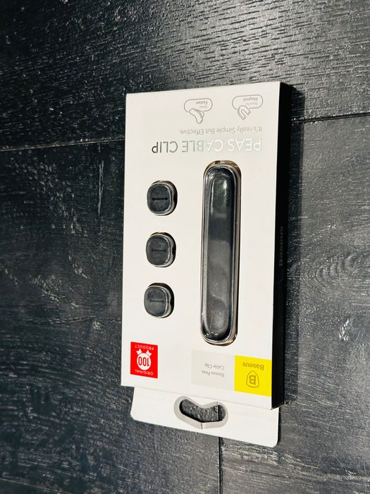 Baseus klipsy spinacze magnetyczne do kabli organizer NOWY