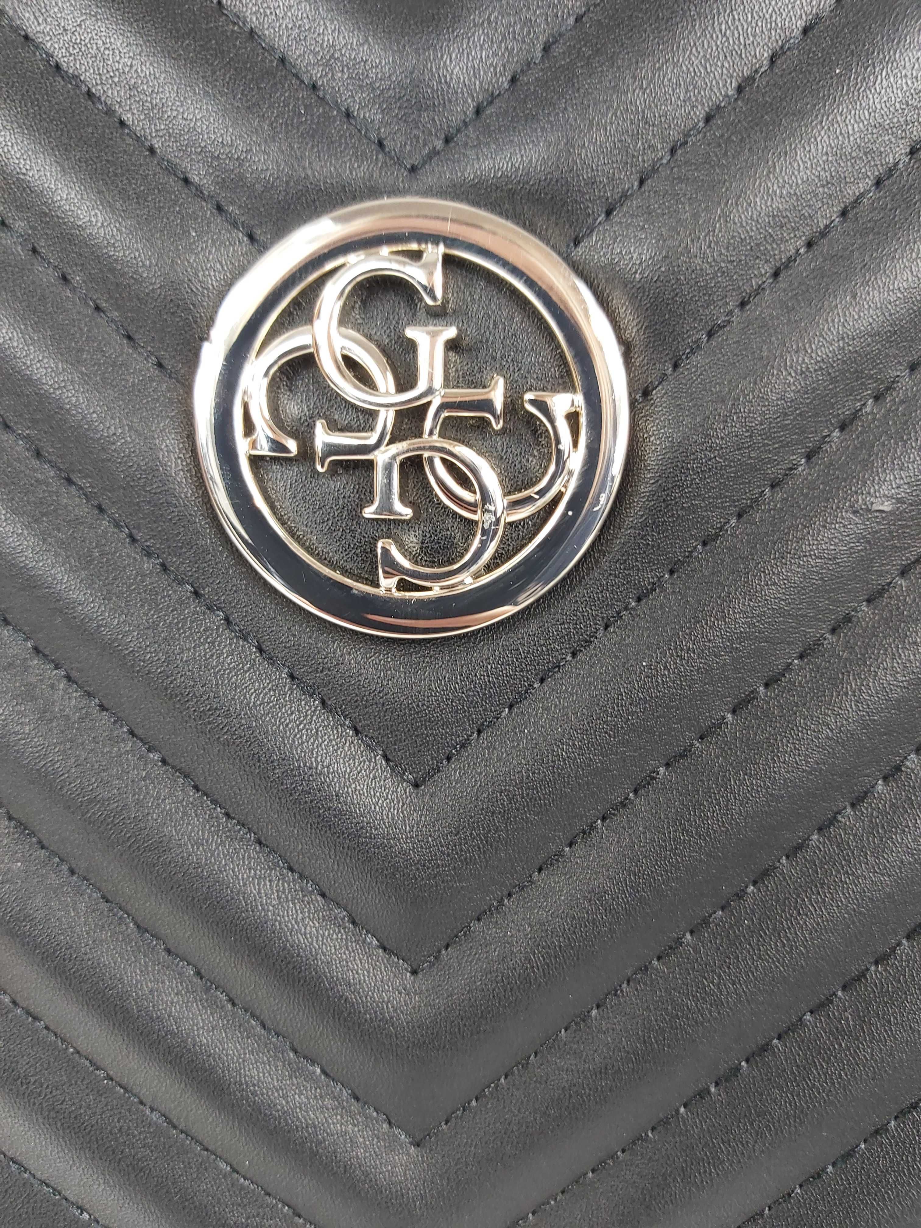 NOWA torba czarna GUESS duża shopperka torebka wadaq
