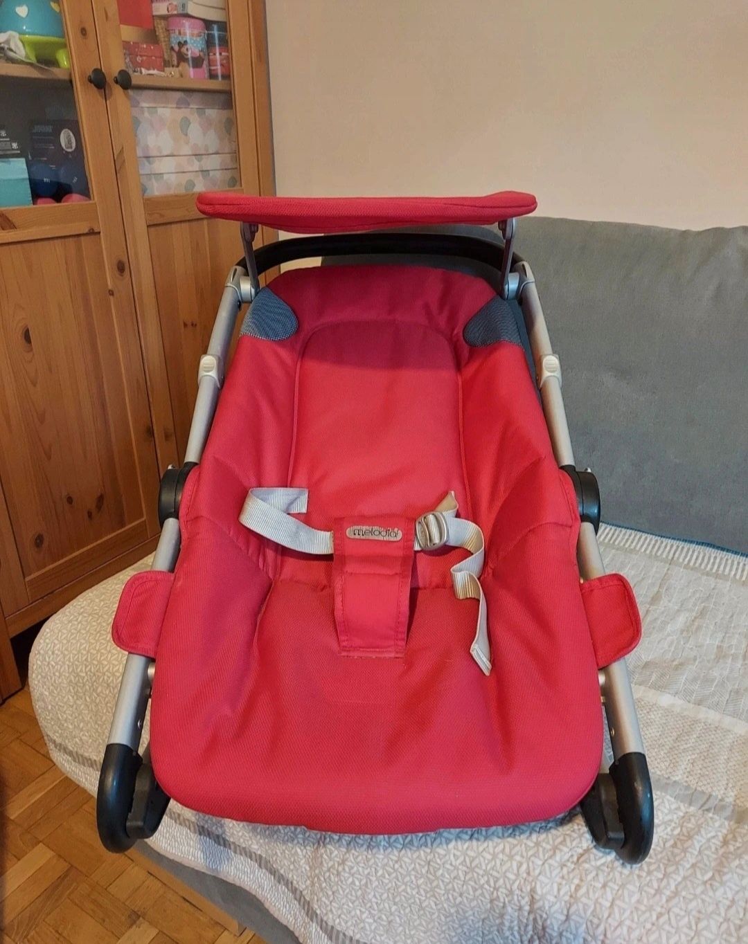 Peg Perego leżaczek czerwony