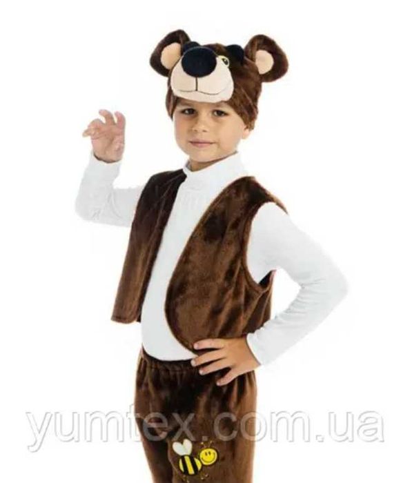 Прокат костюма мишка бурый, мишка белый, умка, ведмедик, волк, вовк