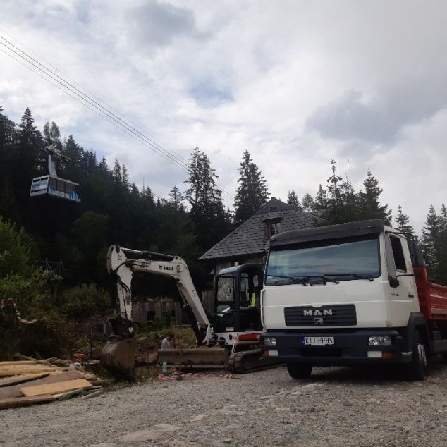 HDS, Ogrodzenia, Prace ziemne, Wiertnica Transport Zakopane, Nowy Targ