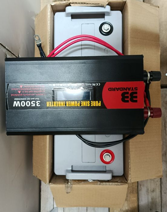 Продам Гелевый аккумулятор 12V 100Ah + Инвертор 12V 3500W