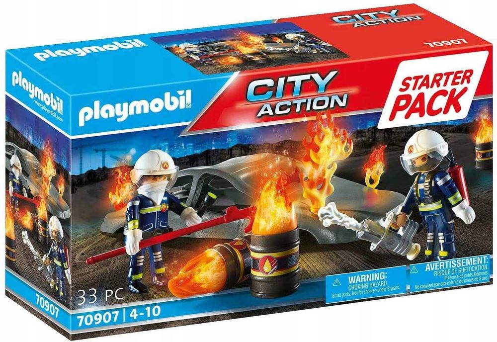 Klocki Playmobil Dla Dzieci 70907 – Ćwiczenia Straży Pożarnej