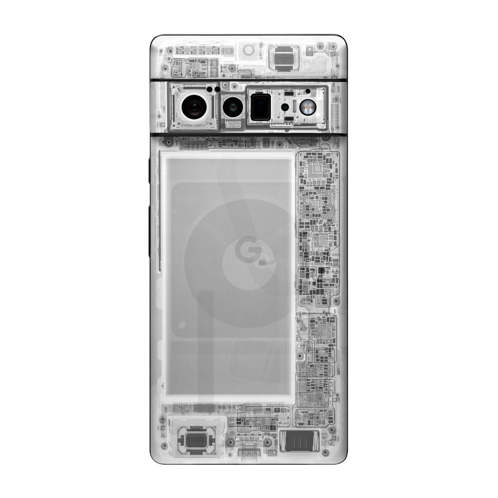 Pixel 6 pro захисна плівка вініл на корпус skin плата black/white