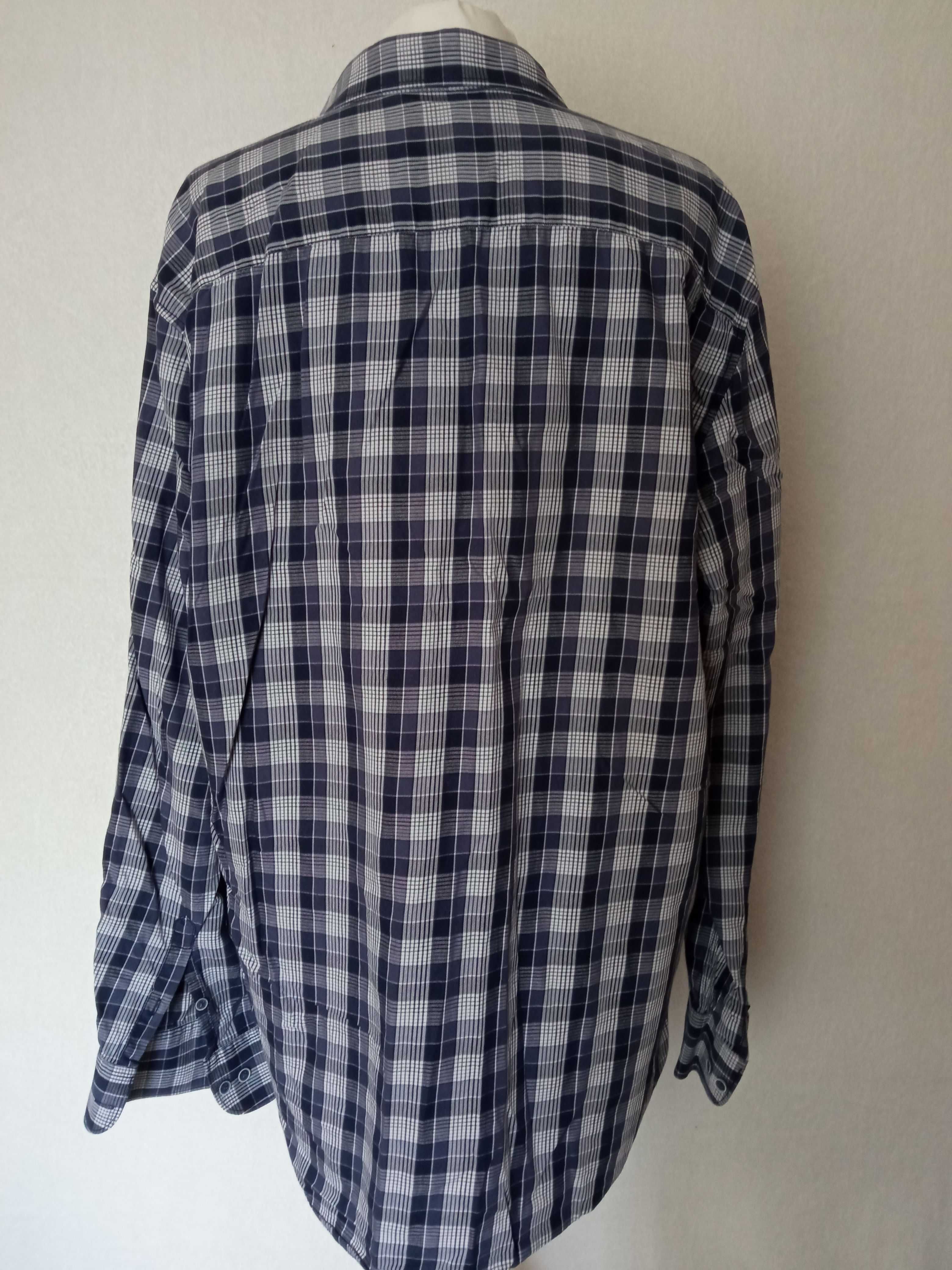 Lerros męska koszula bawełniana w kratkę r XL