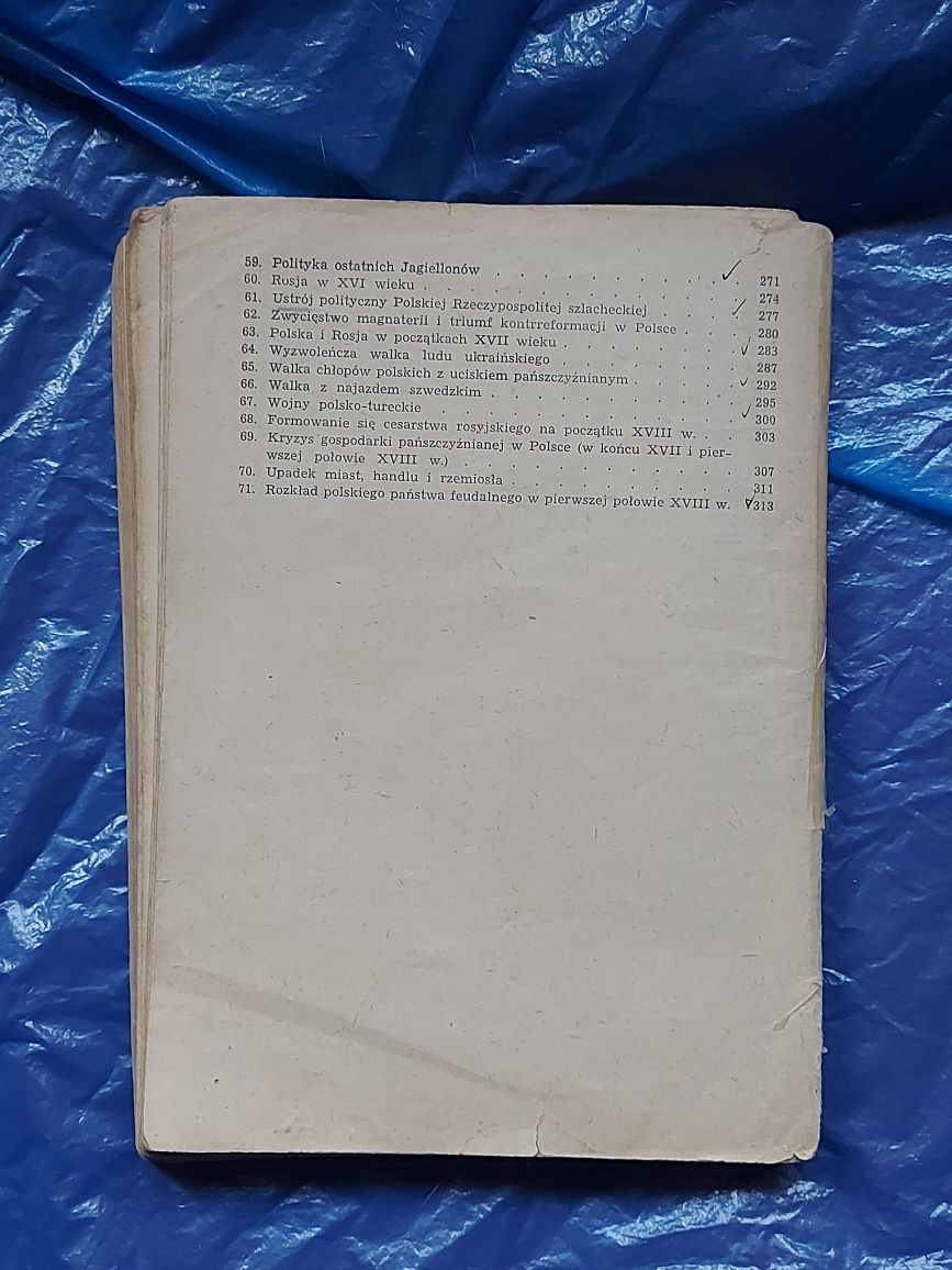 Książka Historia Dla klasy I i dla Technikum 1957rok