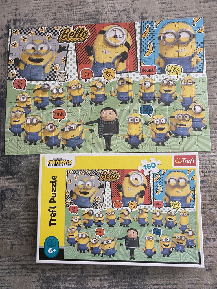 Pluszowa maskotka Minionki - 40 cm + puzzle 100el.gratis