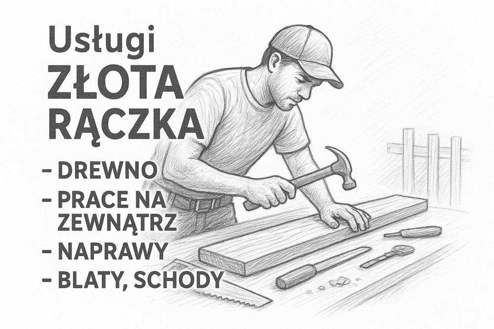 Usługi „złota rączka” – głównie drewno, prace na zewnątrz i nie tylko