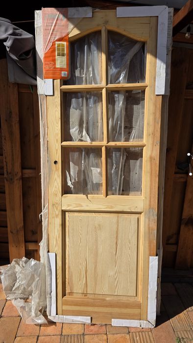 Drzwi sosnowe pokojowe 70L surowe Remix