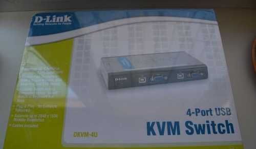 D-Link DKVM-4K 4 портовий KVM-перемикач