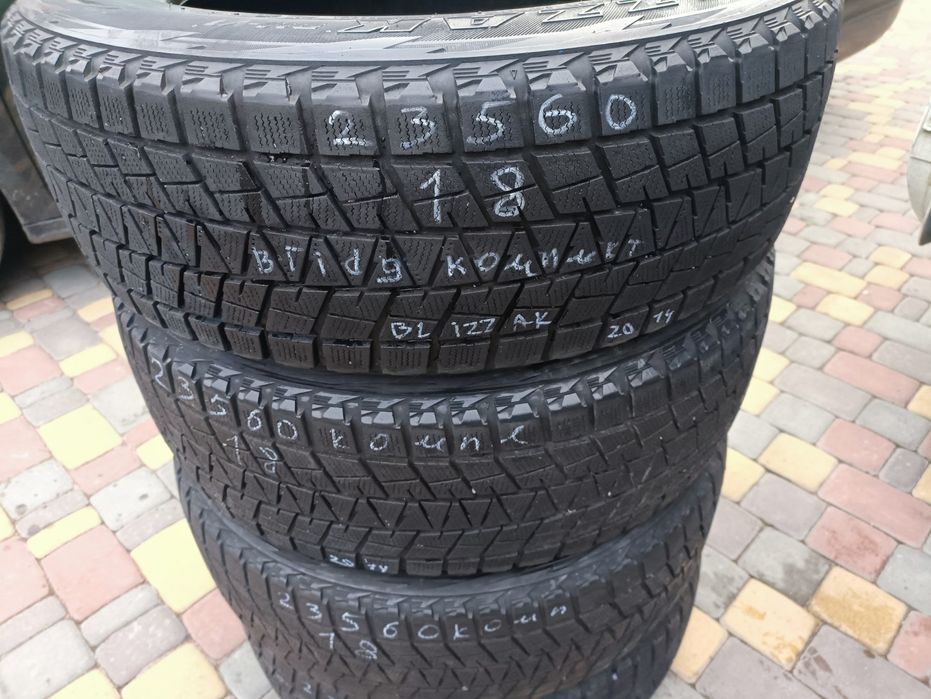 Bridgestone 235*60 р18 XL комплект зимової гуми